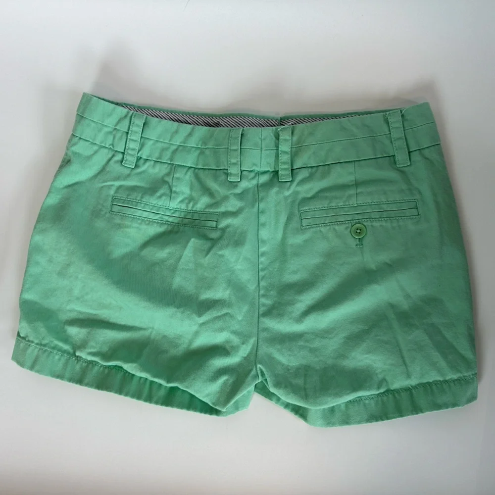 J. Crew Chino Women’s Shorts Bright Green‎ Mint Size 2